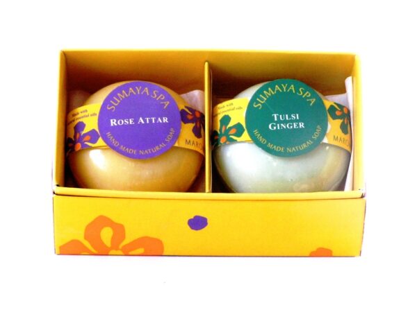 Geschenkset Sumaya Spa Rose Attar/Tulsi Ginger
