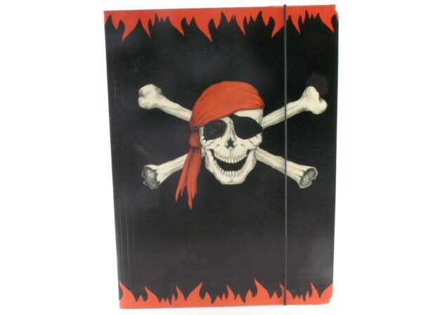 Piraten Sammelmappe B4 Piratenflagge