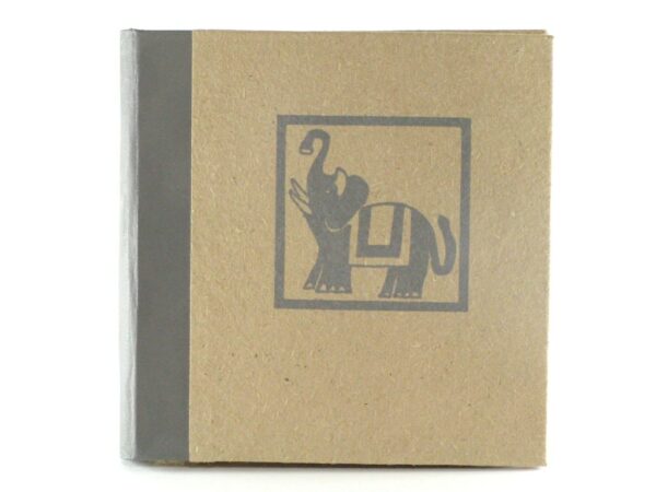 Ethic Art Notizbuch quadratisch Elephant Dung Braun