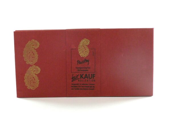 Ethic Art Couvert Paisley Rot (10er Set)
