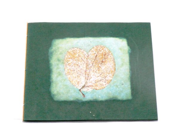 Kimono Karte quadrat Heart Leaf Blau-Grün