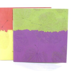Onde Notizbuch 19X19cm Violett/Grün