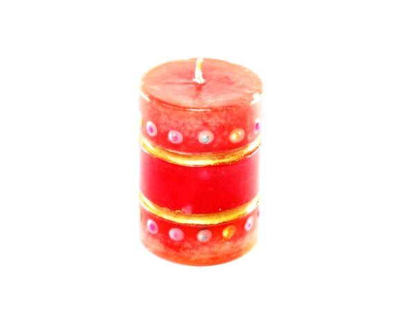 India Kerze Orange-Rot
