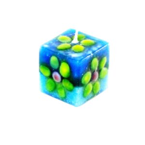 Mini Würfelkerze Blau