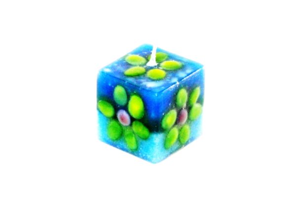 Mini Würfelkerze Blau