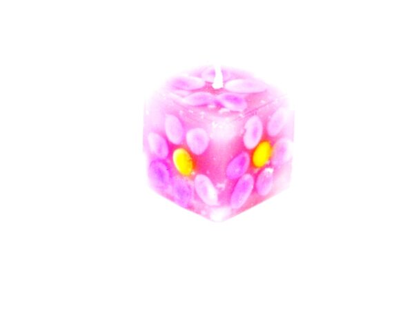 Mini Würfelkerze Rosa