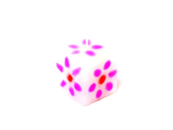 Mini Würfelkerze Weiss